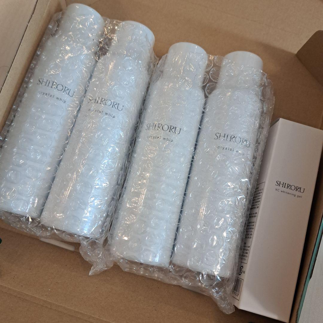 SHIRORU クリスタルホイップ4本　薬用VCホワイトニングゲル　セット