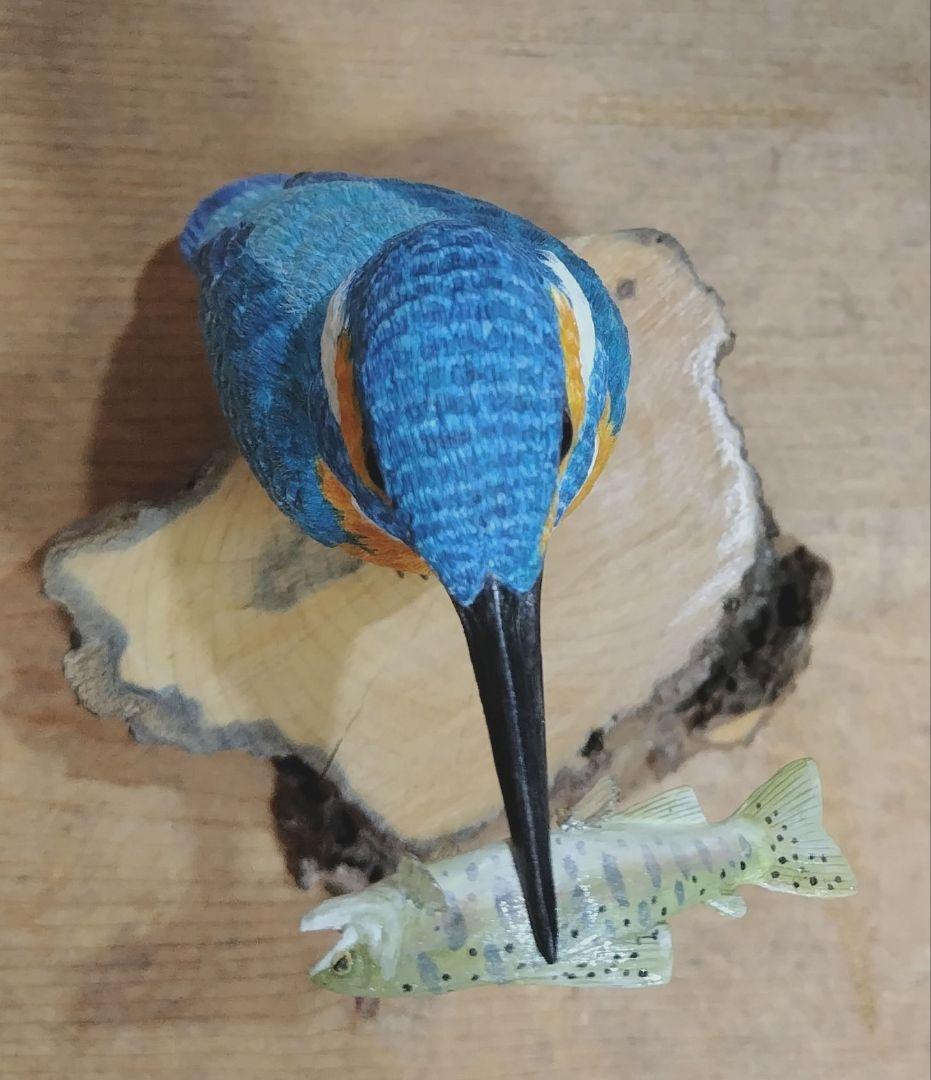 ミニバードカービング　\"カワセミ“