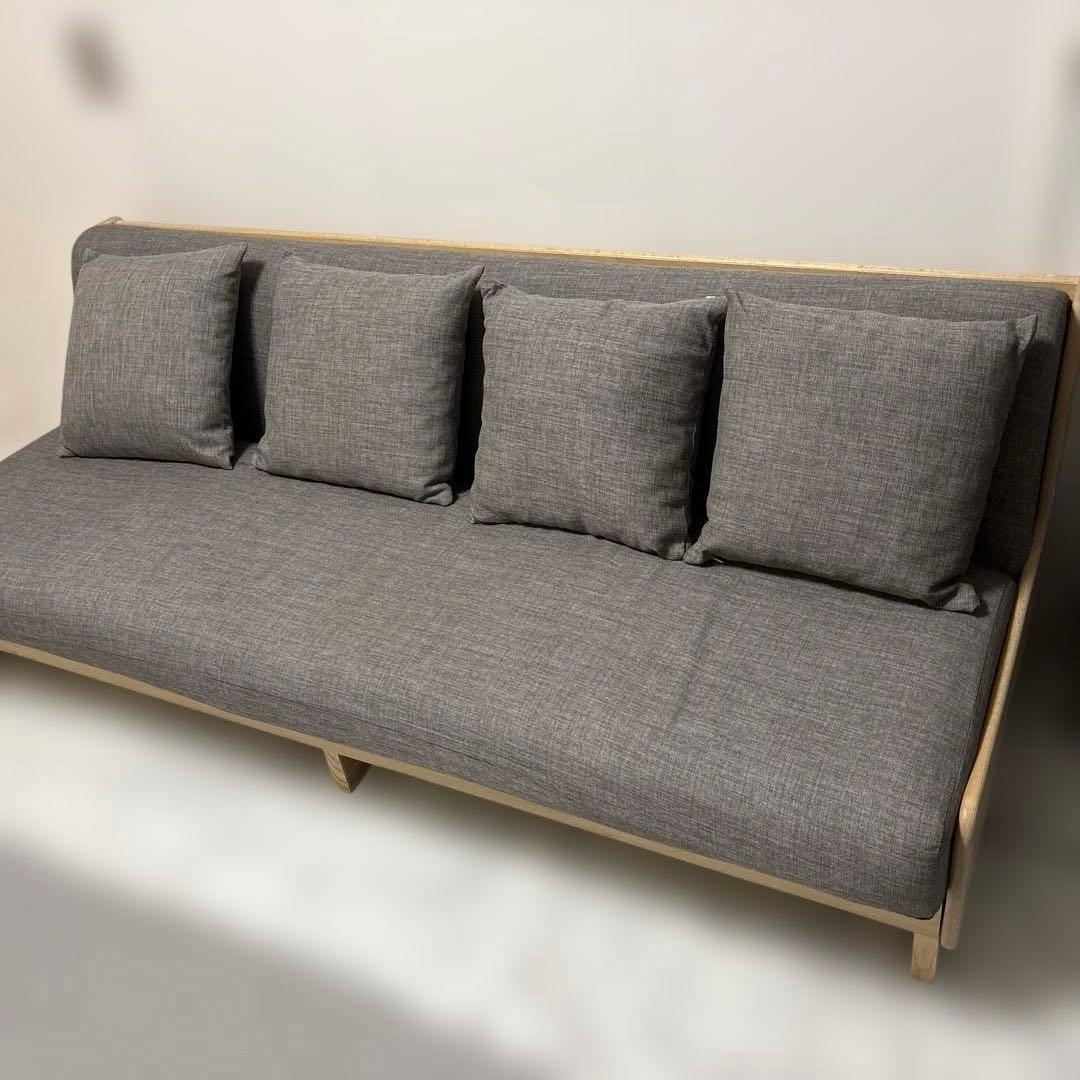 3人掛けソファ・ベッドスタイル　ごろ寝ソファ　モーブル　【送料込み】