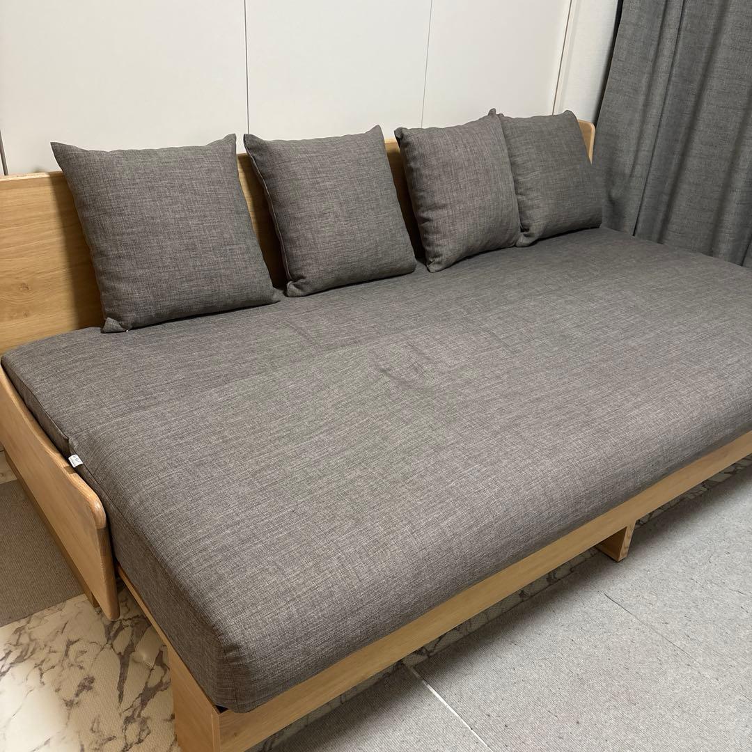 3人掛けソファ・ベッドスタイル　ごろ寝ソファ　モーブル　【送料込み】