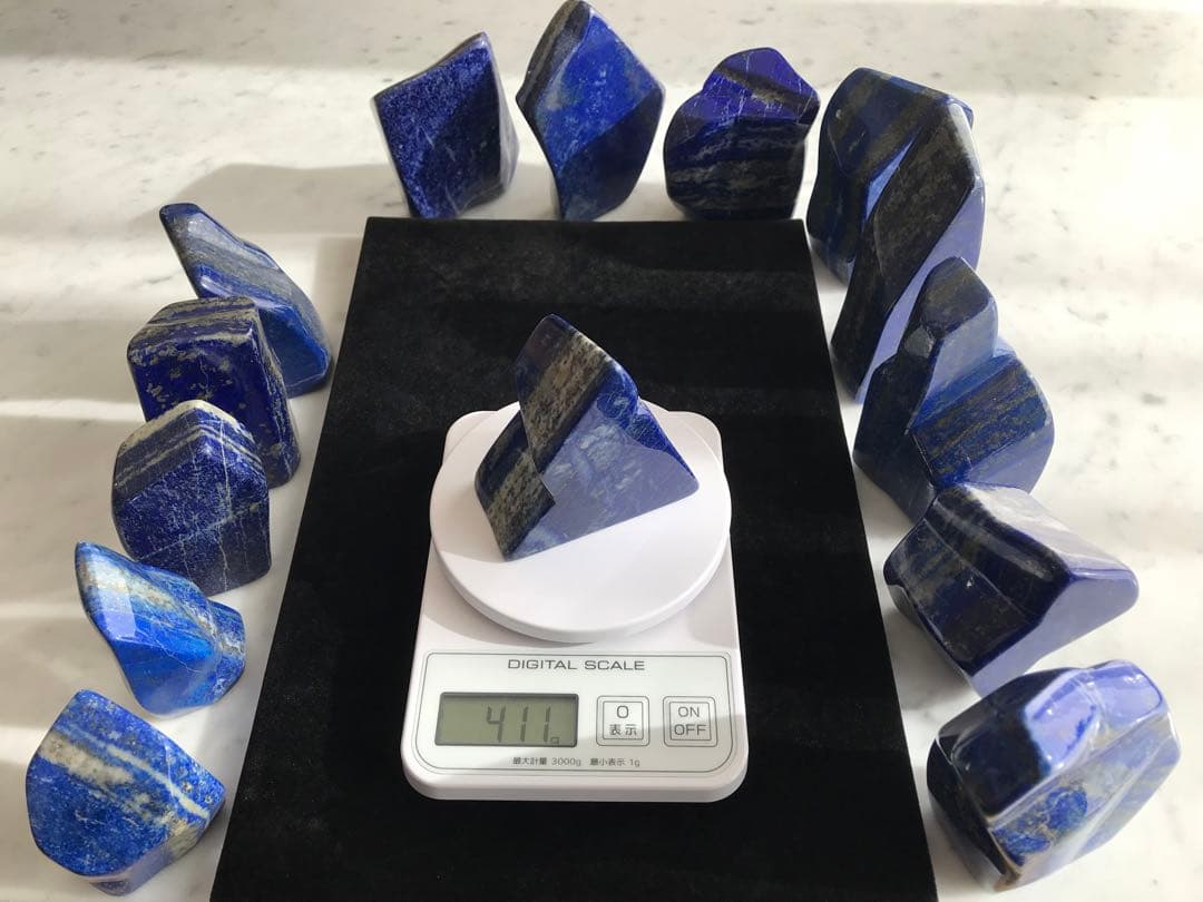 天然ラピスラズリ14個セット(5,357g)
