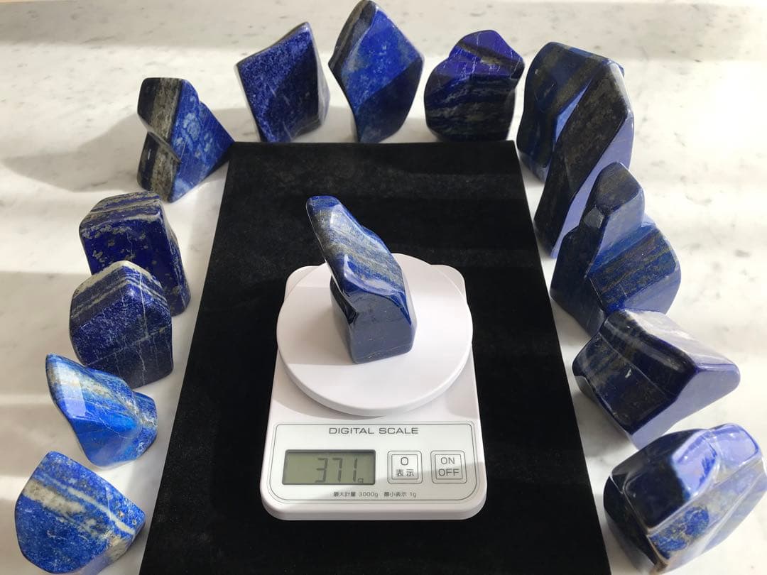 天然ラピスラズリ14個セット(5,357g)