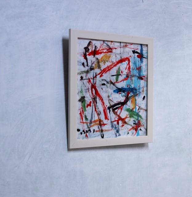 抽象画 「彩-31」 色紙に油彩の抽象画、 - メルカリ