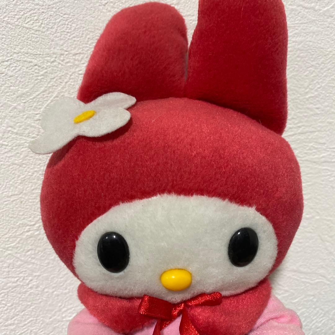 タグ付き 激レア サンリオ マイメロディ ぬいぐるみ レトロ 赤メロ