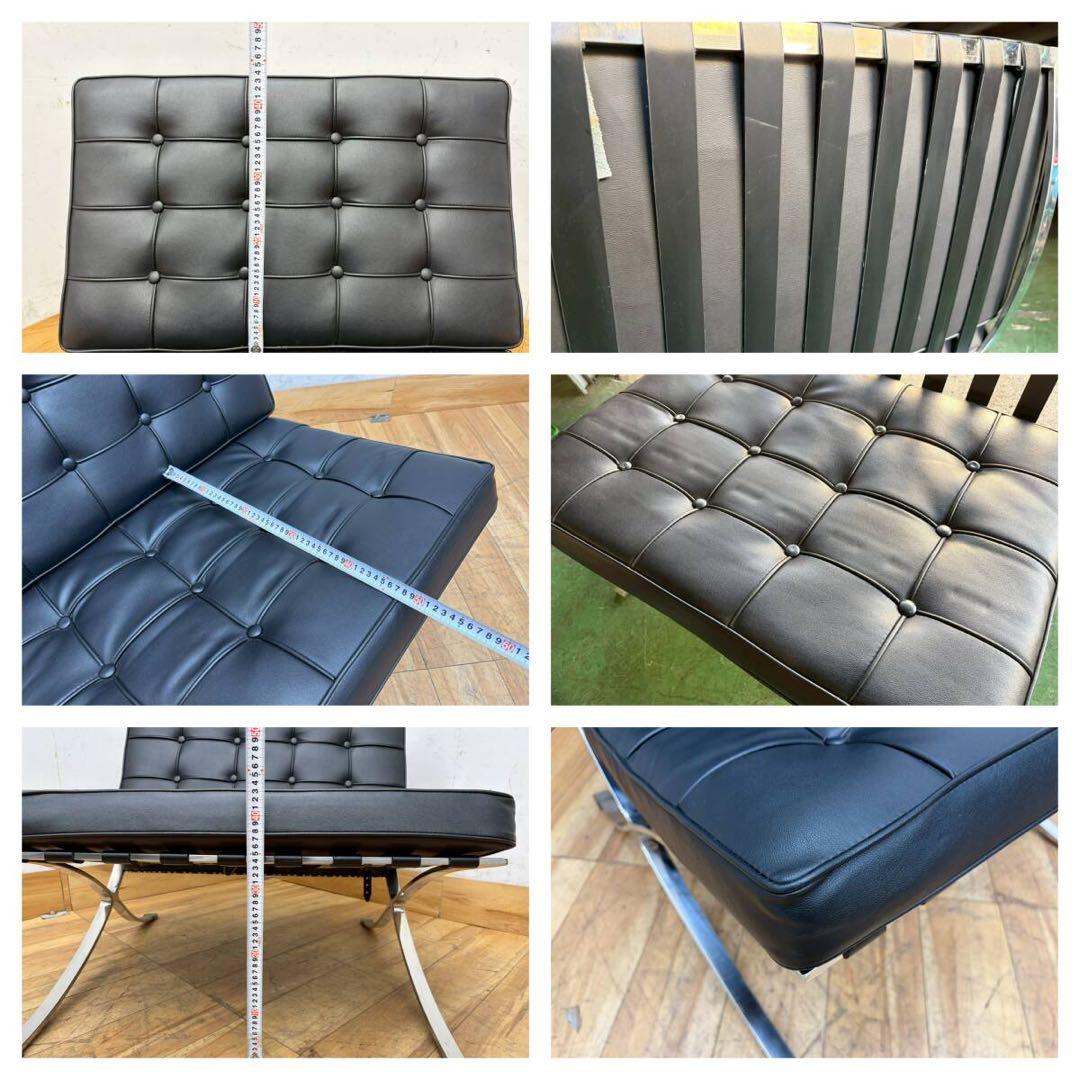 美品Barcelona Chairバルセロナチェアリプロダクト品　1人掛けソファ