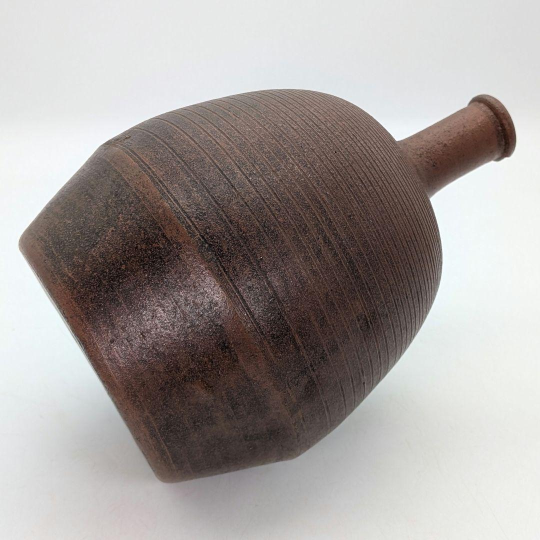 江戸末期 古備前 徳利 平八郎（木村泰武）の作 とっくり 花生 花瓶