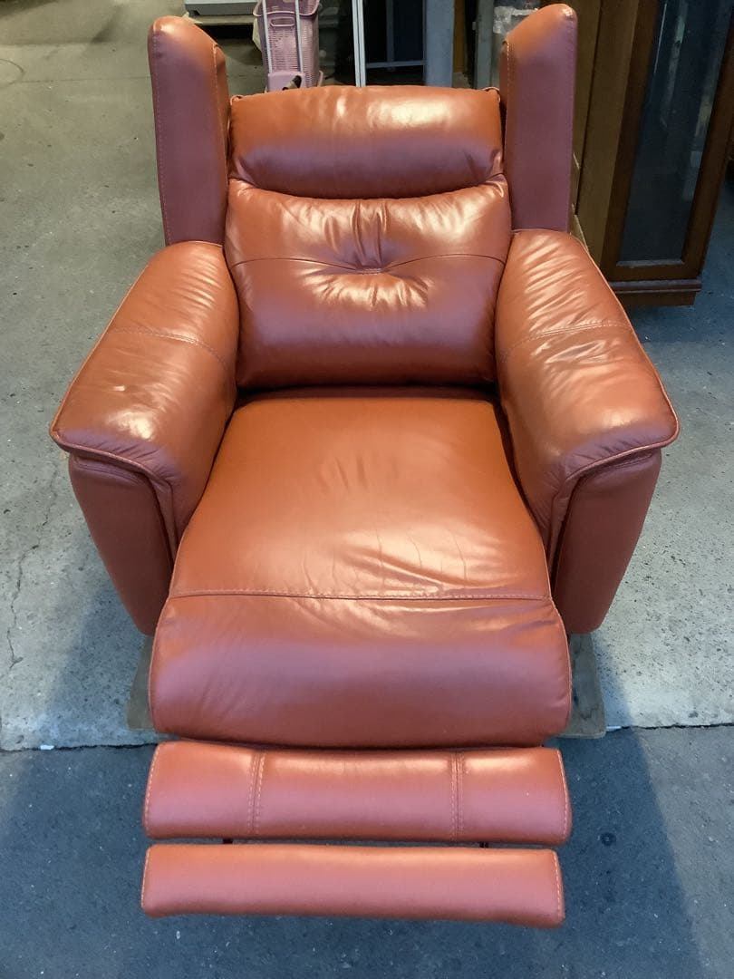 革張り 電動リクライニングチェア ワタリジャパン 1人掛け（★）