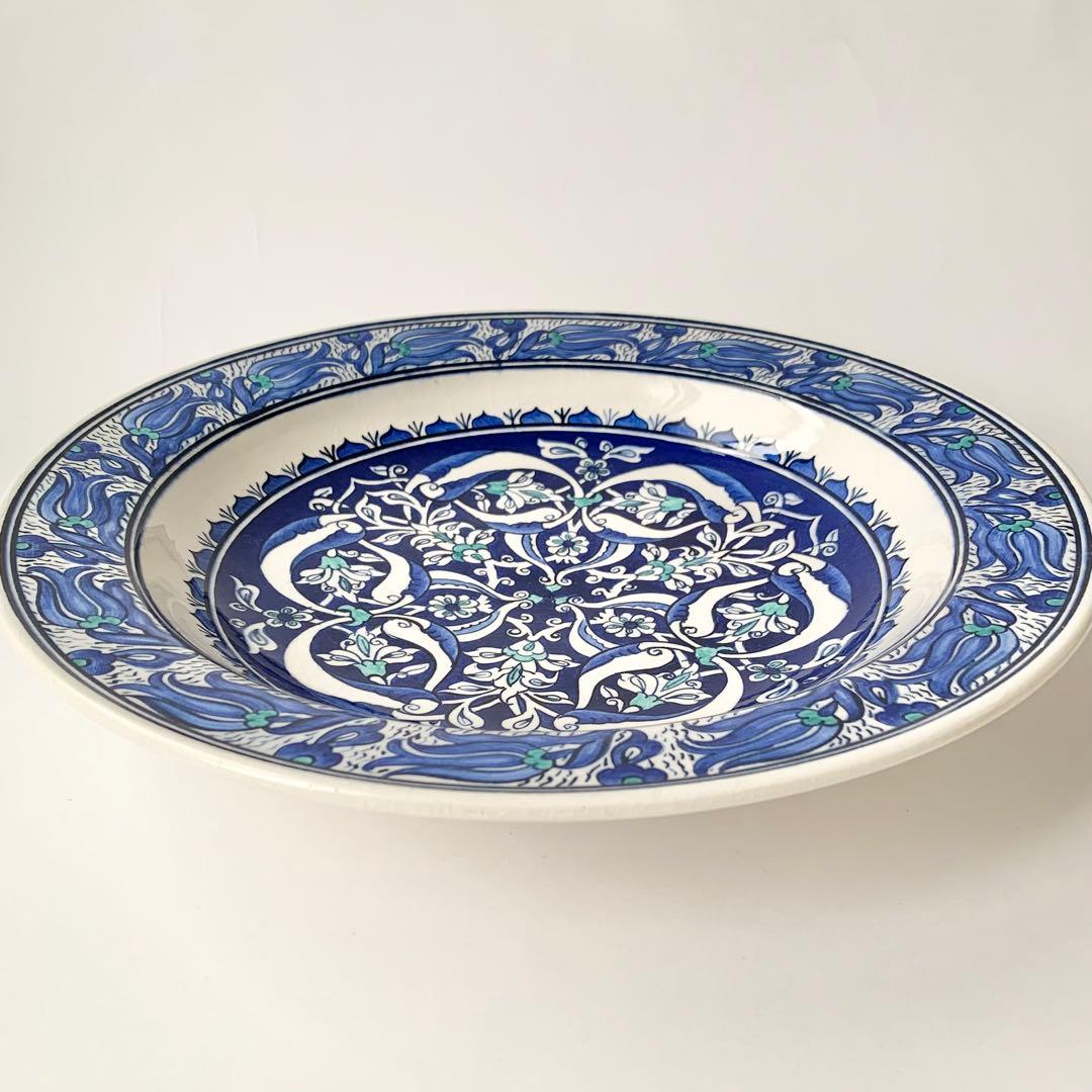 トルコ製　特大皿　特大ボウル　32.5cm