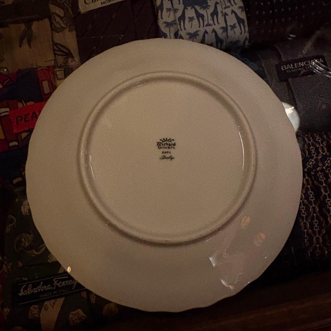 リチャードジノリ ベッキオホワイト スープカップ&ソーサー 2客セット