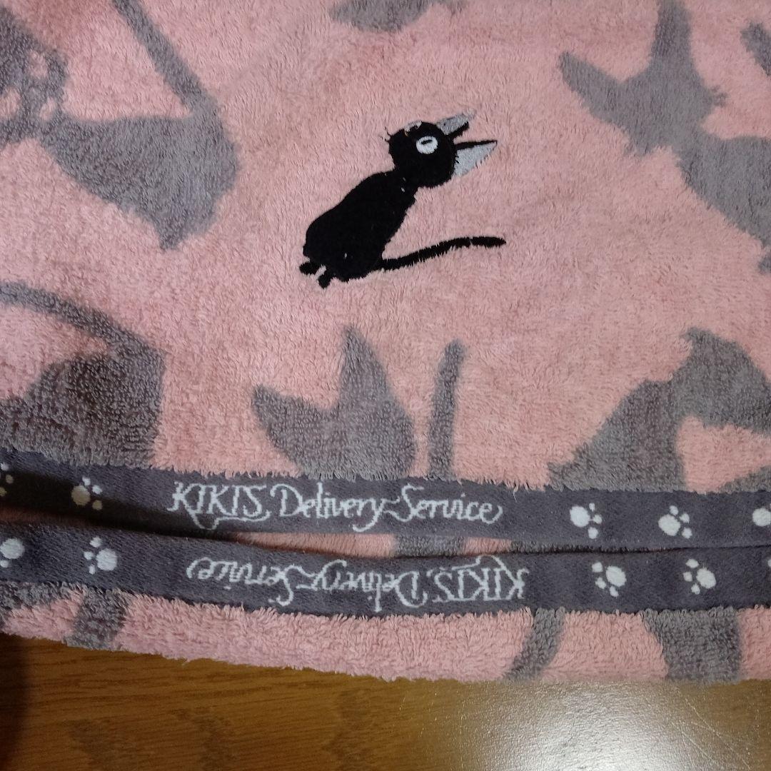 レア❥（美品）ジブリ 魔女の宅急便 オルゴール ジジと子猫達❦ レトロ❦タオル❦