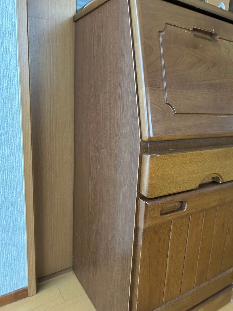 木製電話台　レトロ