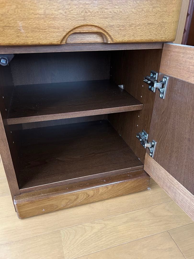 木製電話台　レトロ