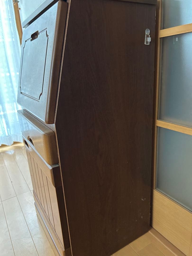 木製電話台　レトロ