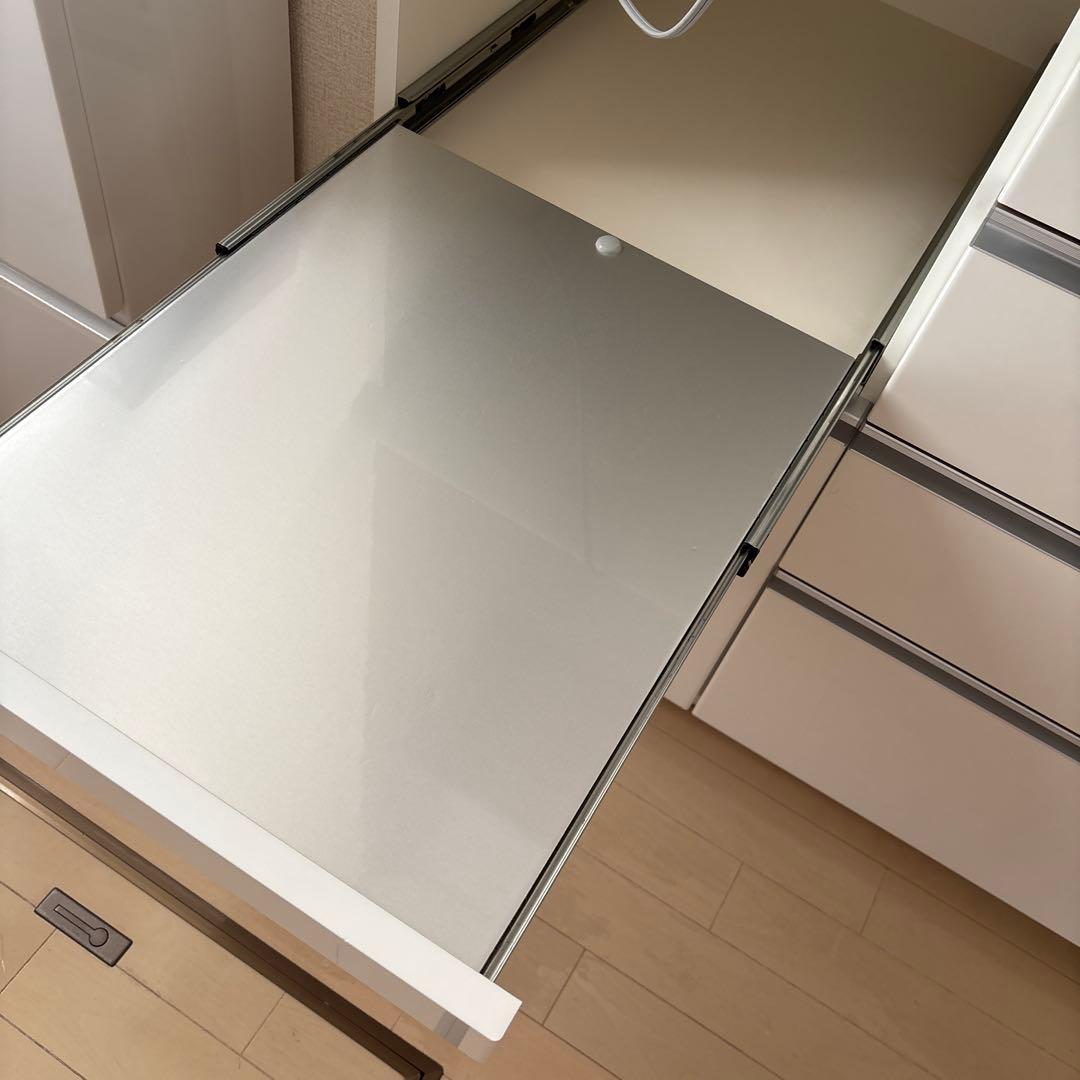 鏡面ホワイト　キッチンカウンター 25日の発送で2000円引き