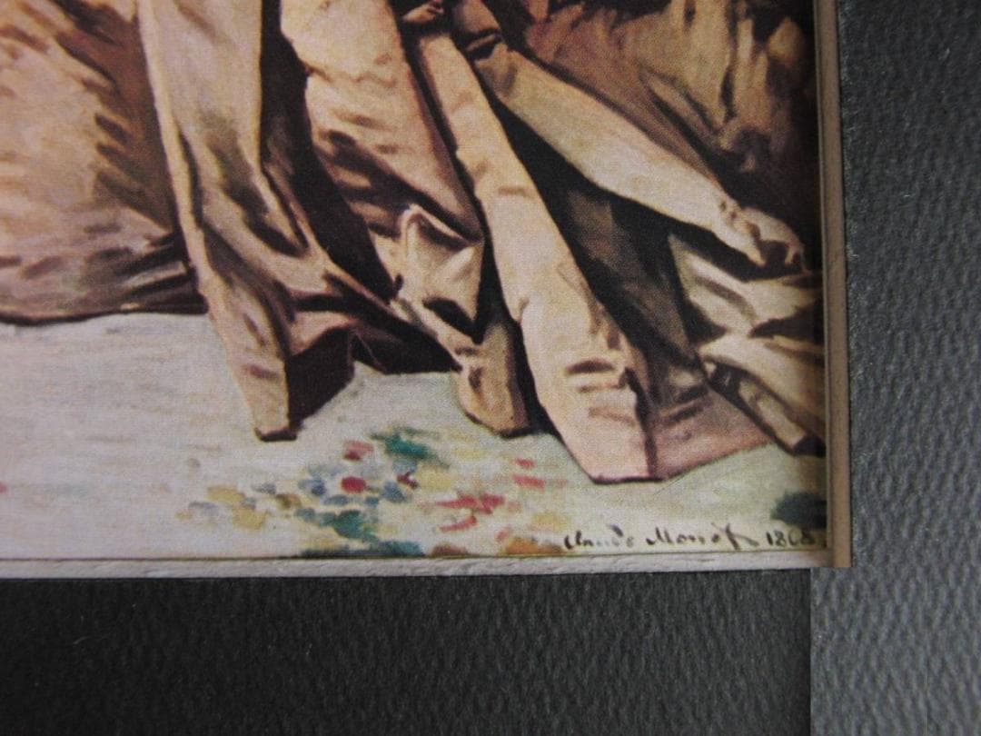 クロード・モネ、【ゴーディベール夫人の肖像】、希少な額装用画集より