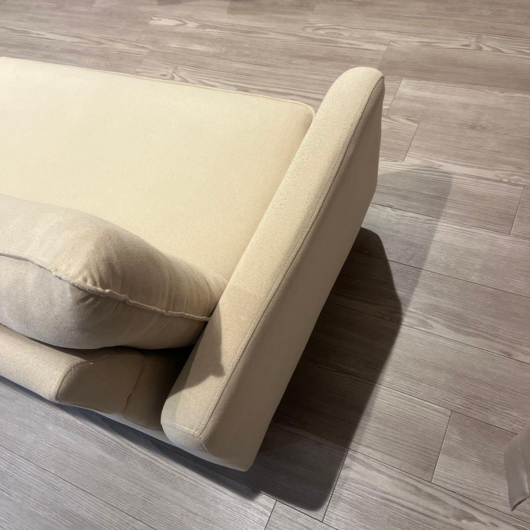 引き取り限定　ローソファにもなるコンパクトソファ 布張りタイプ Nパック4 BE