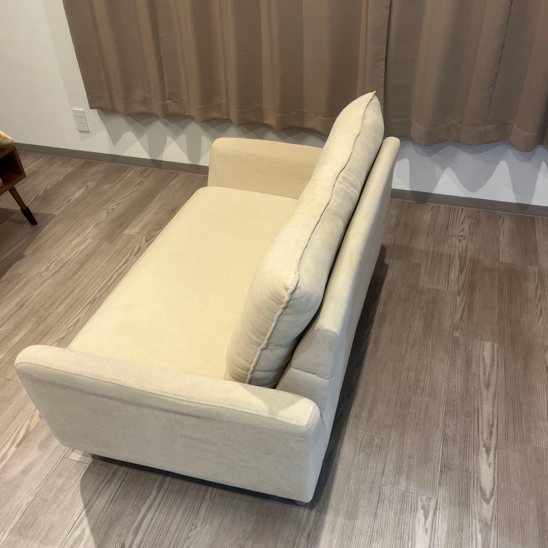 引き取り限定　ローソファにもなるコンパクトソファ 布張りタイプ Nパック4 BE