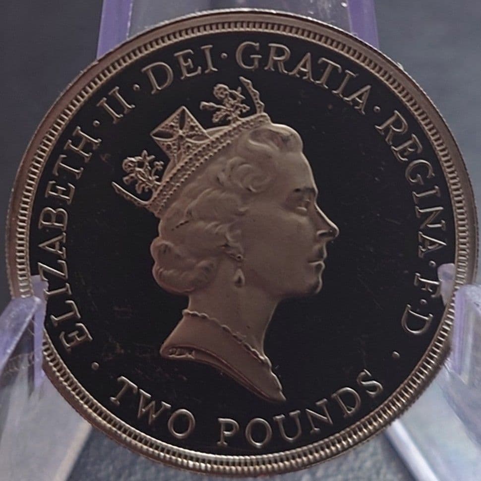 1995年 イギリス銀貨 2ポンド 第二次世界大戦終結50周年記念銀貨SV925