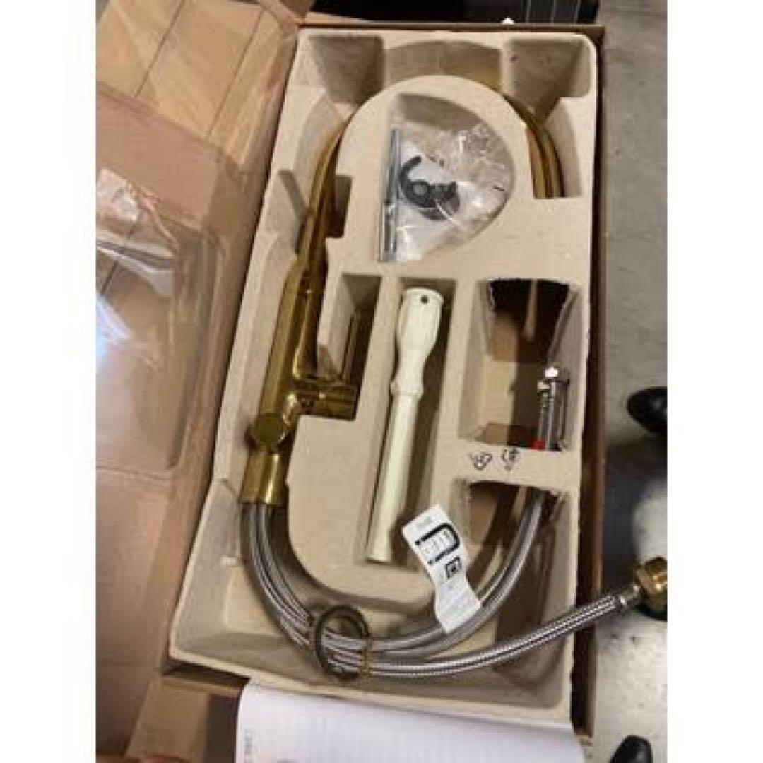 IKEA キッチン 混合水栓 ニーヴァトネット 新品未開封品 希少ゴールド