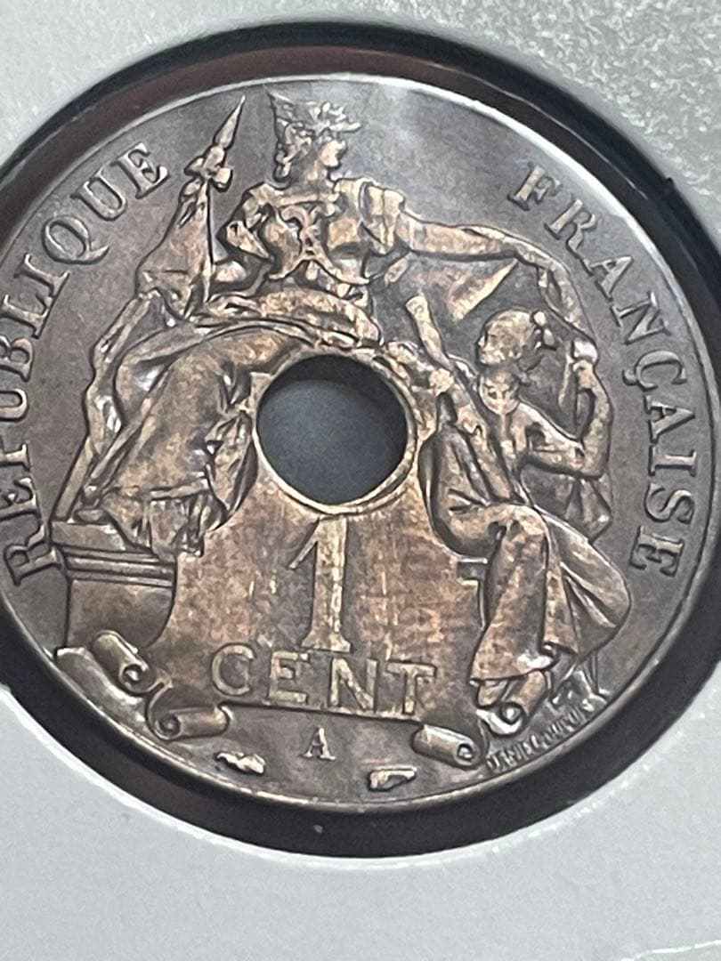 フランス領インドシナ マリアンヌ 1セント青銅貨 1938年発行 A - メルカリ