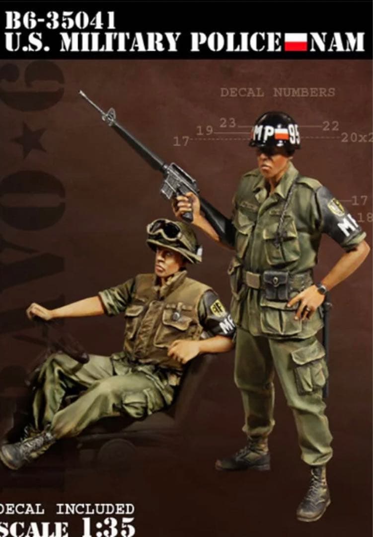 1：35 ベトナム戦争 アメリカ軍 憲兵2体 - メルカリ
