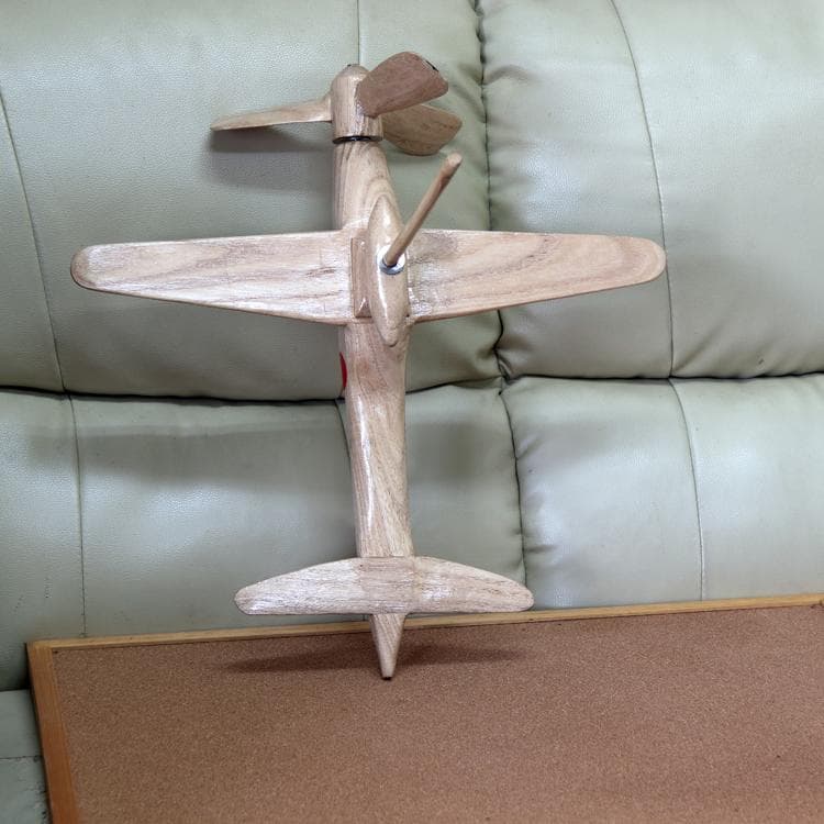 ゼロ戦　戦闘機　飛行機 インテリア　手作り　DIY木彫り木製置物