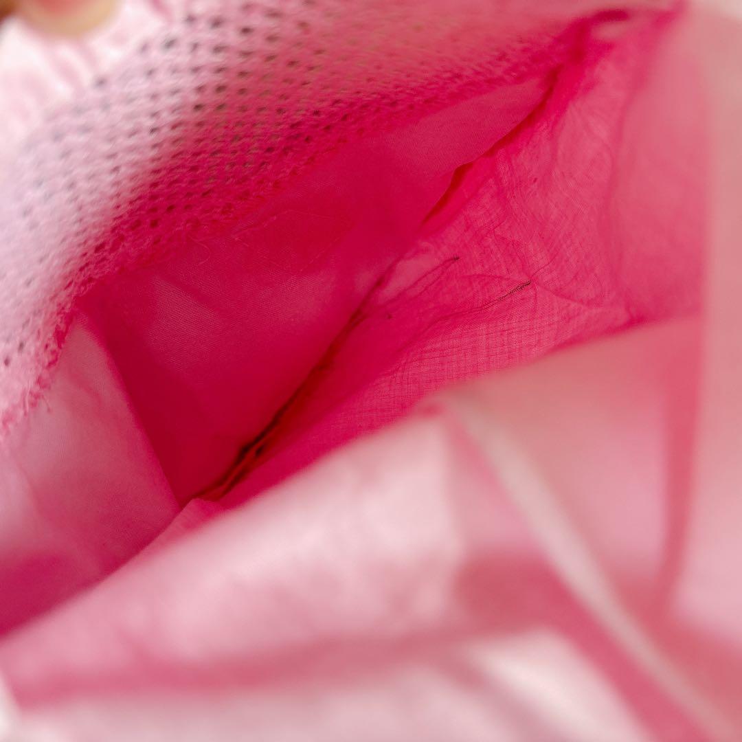 花×レース が美しい エプロン 前掛け ピンク 大人可愛い 華やか お花モチーフ