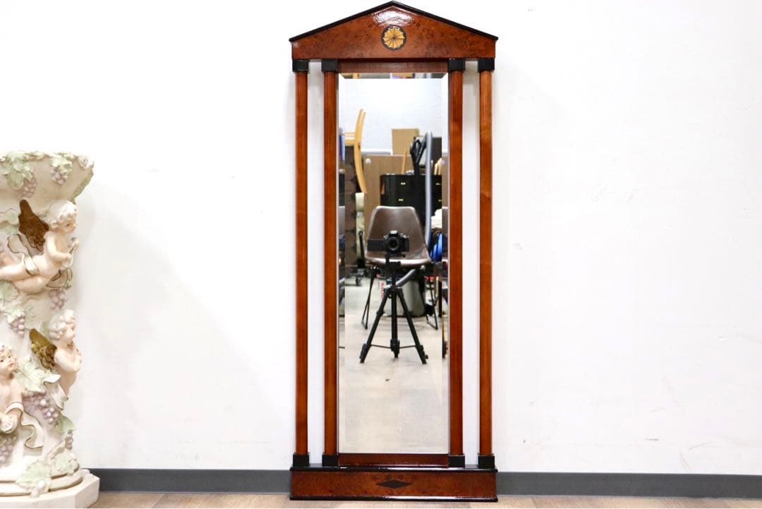 GMGN163A○イタリア製 最高級 鏡 ウォールミラー 姿見 壁掛け式 バーズ