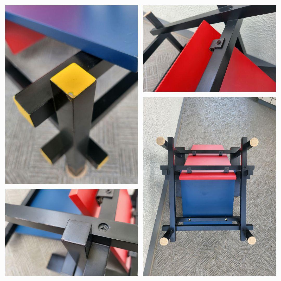 リートフェルト　レッドアンドブルーチェア　RED&BLUE　リプロダクト