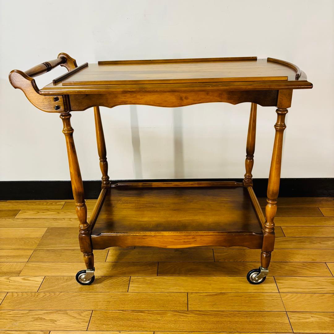 karimoku カリモク　アンティーク　キッチンワゴン 　レトロ　【送料無料】