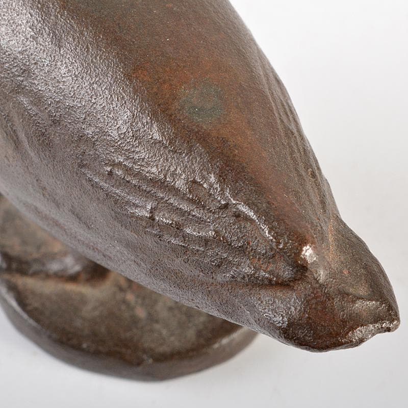 帝国美術院会員 藤井浩裕作 ブロンズ 口廣鴨 置物 共箱 D R5968 - メルカリ