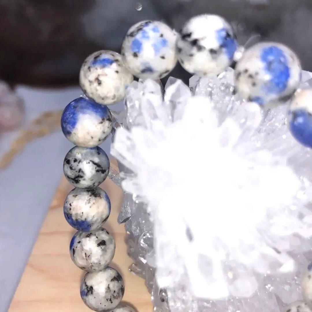 希少石K2アズライト 10mm新品未使用ブレスレット♡天然石♡