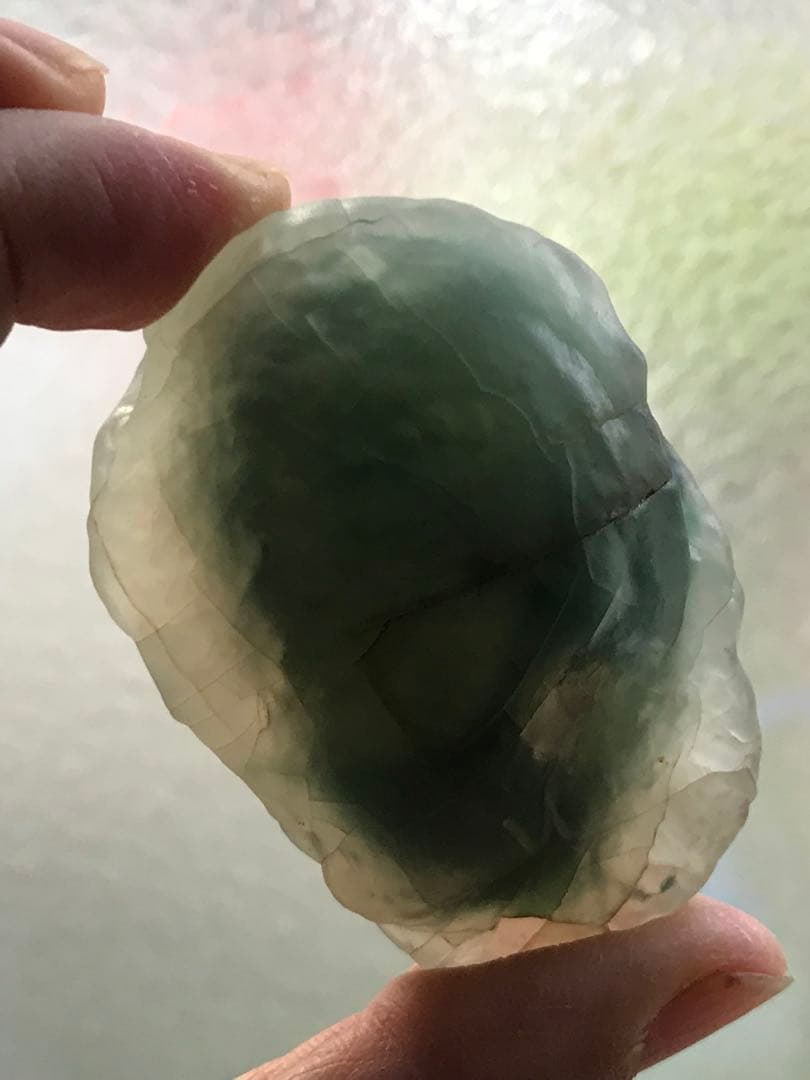 ゴビ石−1416 ゴビ瑪瑙　原石　緑