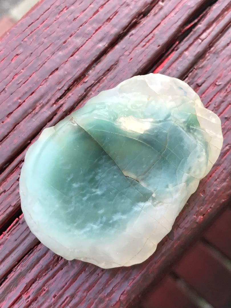 ゴビ石−1416 ゴビ瑪瑙　原石　緑