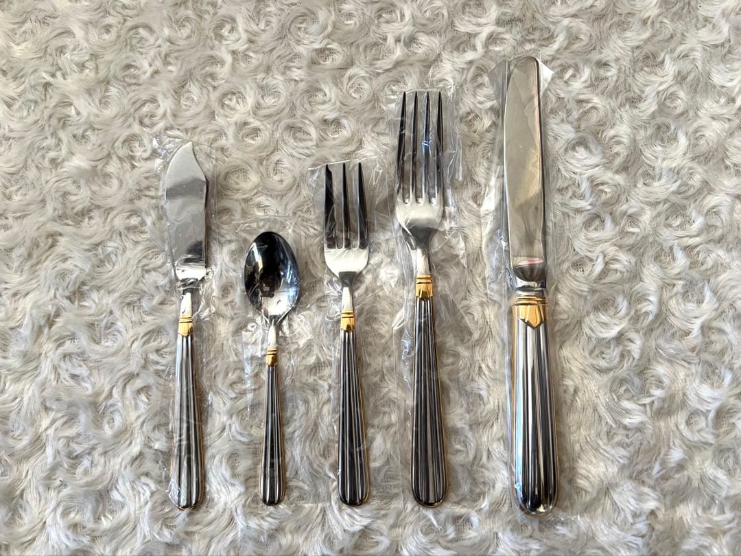 ノリタケ　カトラリーセット　金彩　ディナーセット〈21本セット〉※不揃い