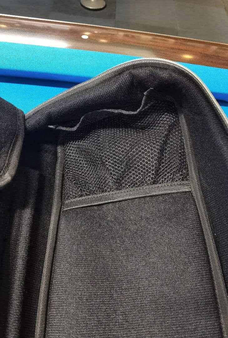 【新品未使用】ビリヤードキューケース 黒 ストライプ