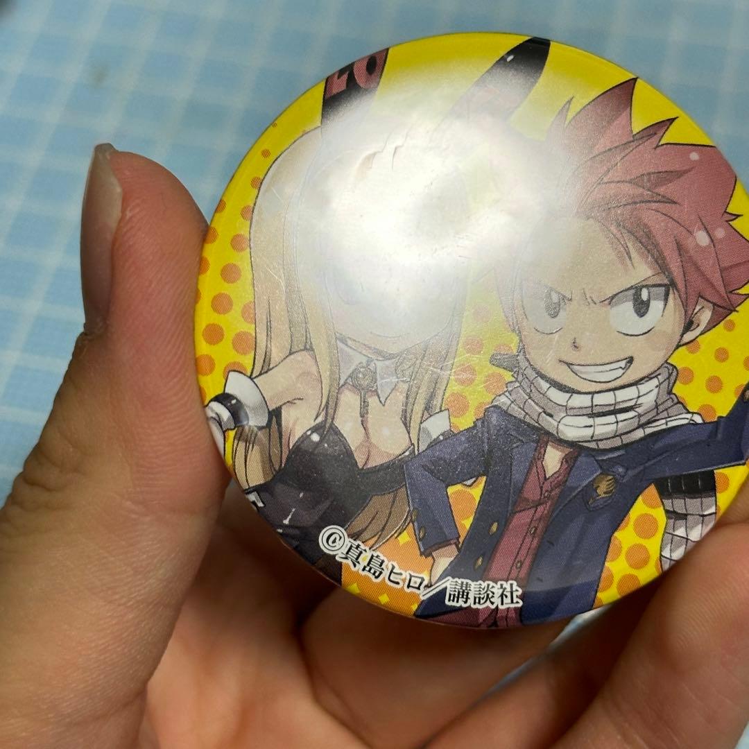 FAIRY TAIL フェアリーテイル 原画展缶バッジ ナツ ルーシー 真島ヒロ