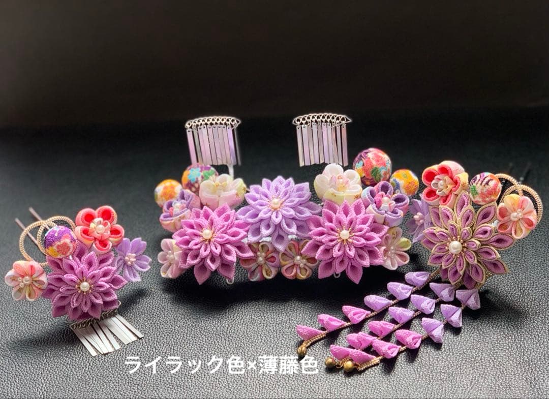 mさま専用 髪飾り3点セット 7-15