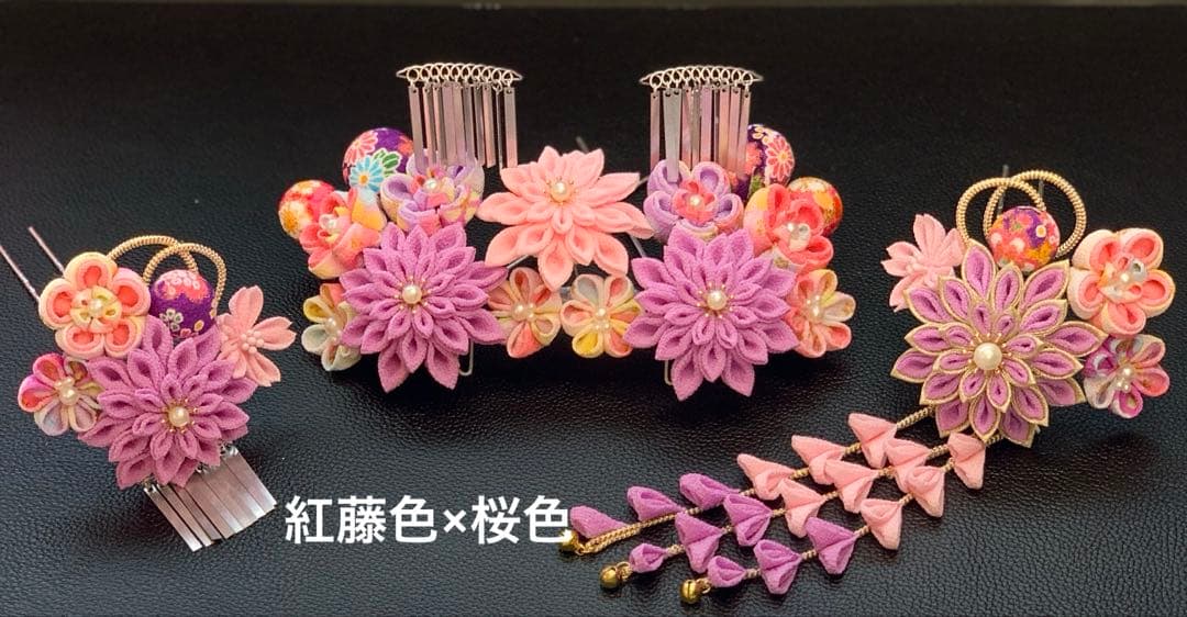 mさま専用 髪飾り3点セット 7-15