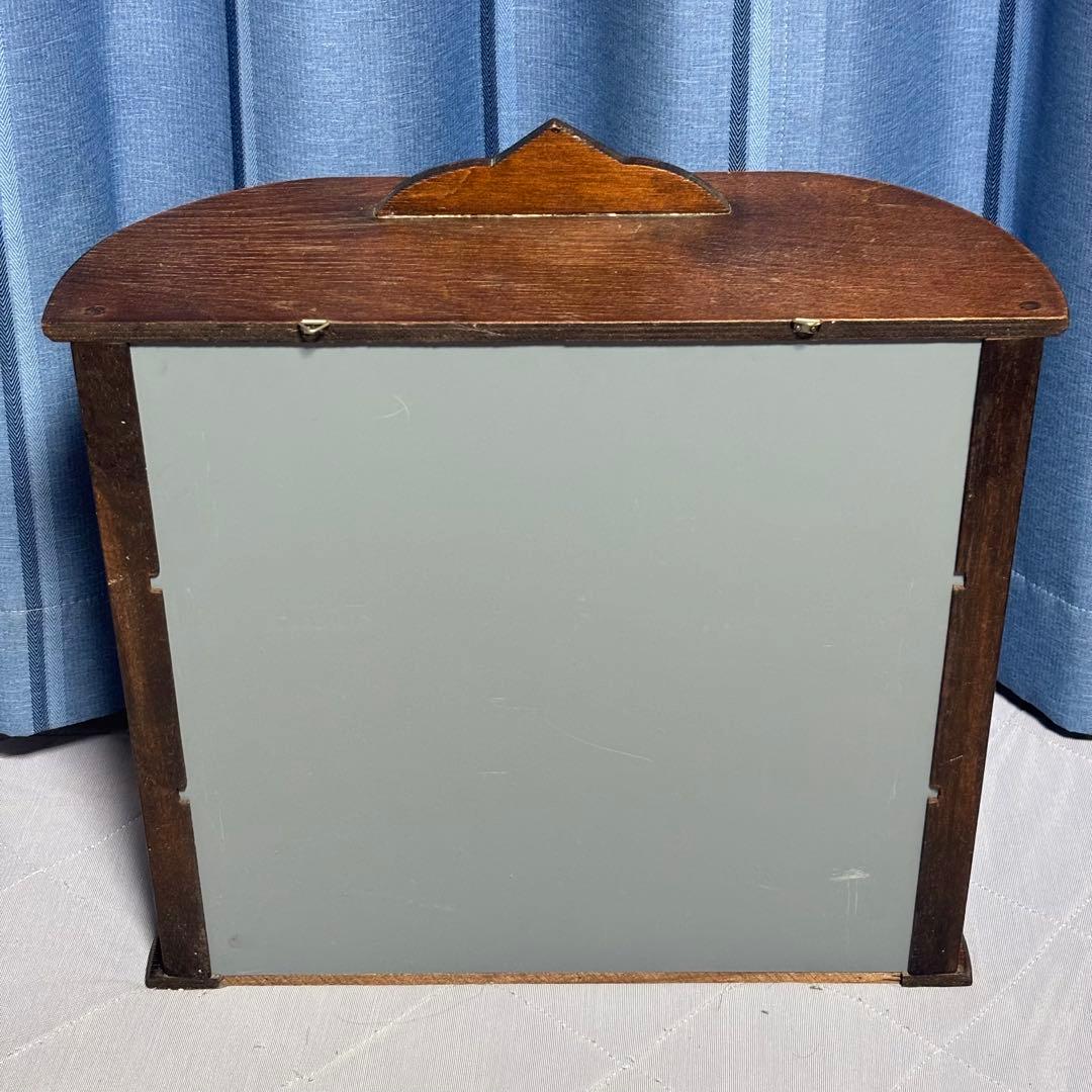 アンティーク　飾り棚　ショーケース(木製/ガラス/鏡)