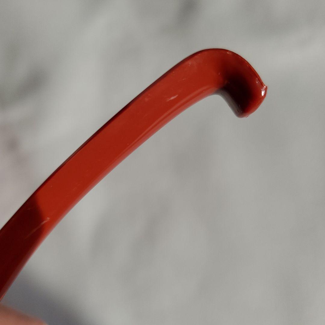 ★おまけです。　赤色プラスチックレンゲ5本セット