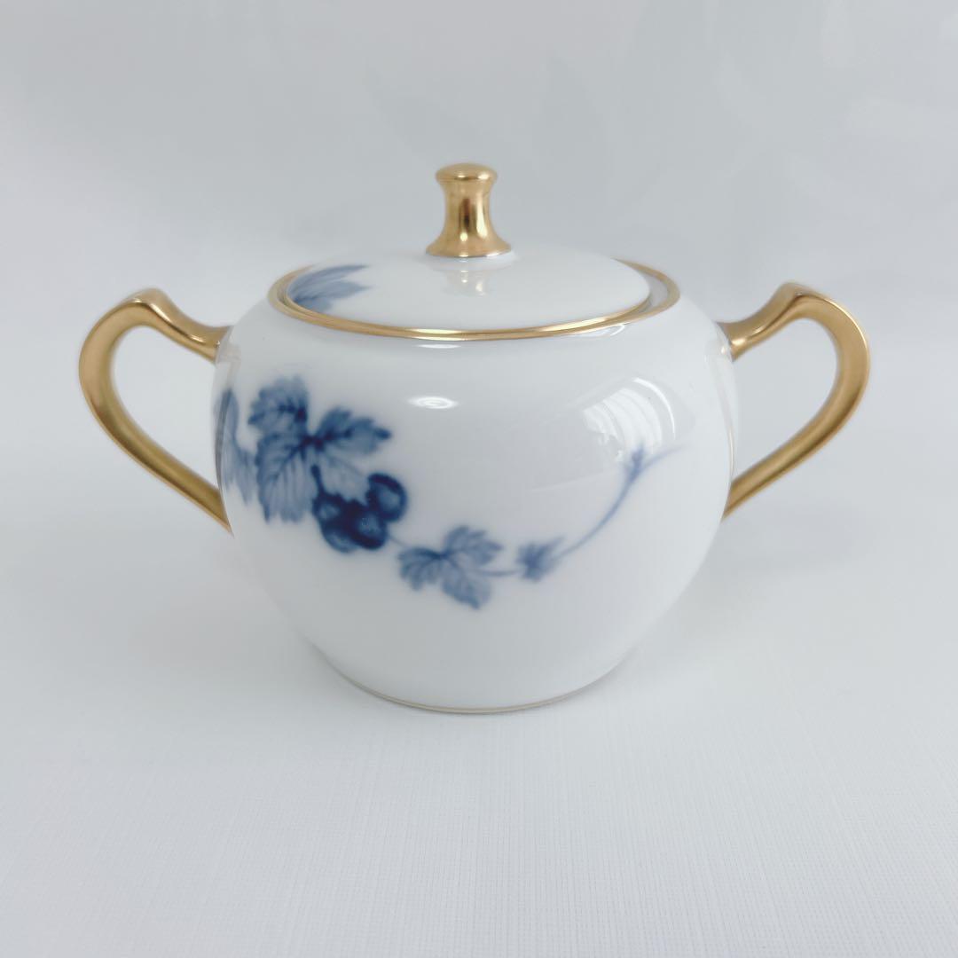 希少 大倉陶園 金蝕葡萄 ティーポット&シュガーポット 金彩