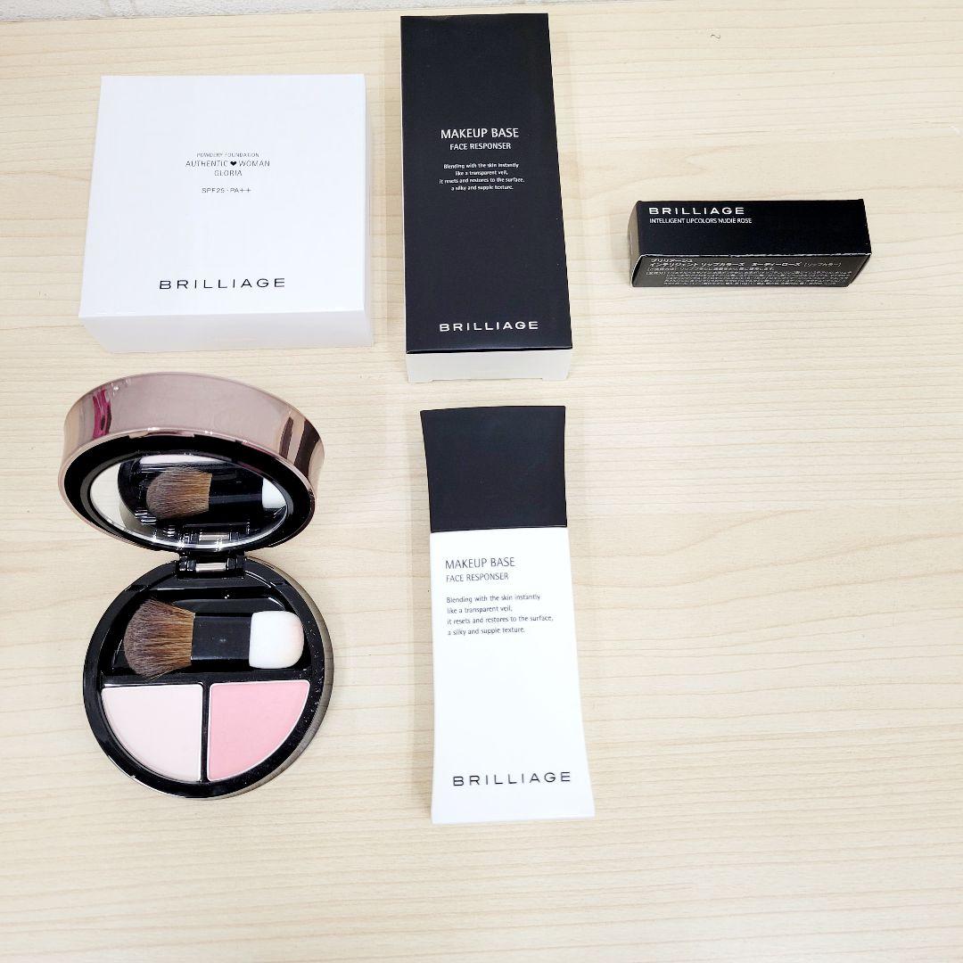 BRILLIAGE パウダーファンデーション チーク メイクアップベース リップ