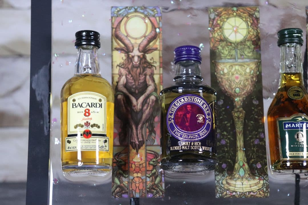 ハンドメイドインテリア レジンアート ミニチュアボトルディスプレイ