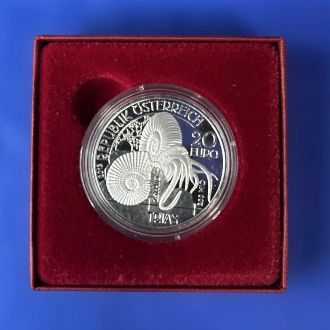 オーストリア造幣局 2013年 三畳紀の水中生命 銀貨 プルーフ - メルカリ