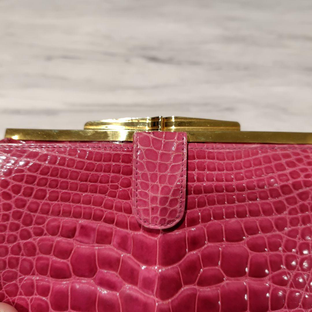 G.PARAPIN　パラピニ　がま口　財布　本クロコ　クロコダイル　パラピーニ