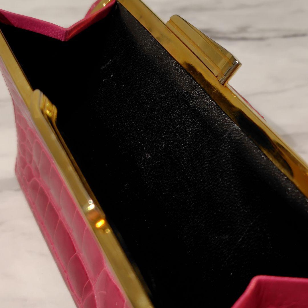 G.PARAPIN　パラピニ　がま口　財布　本クロコ　クロコダイル　パラピーニ