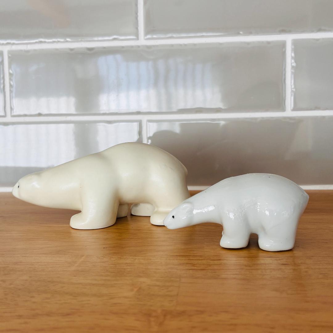 112 ARABIA ポーラーエクスプレス しろくまフィギュア 親子セット