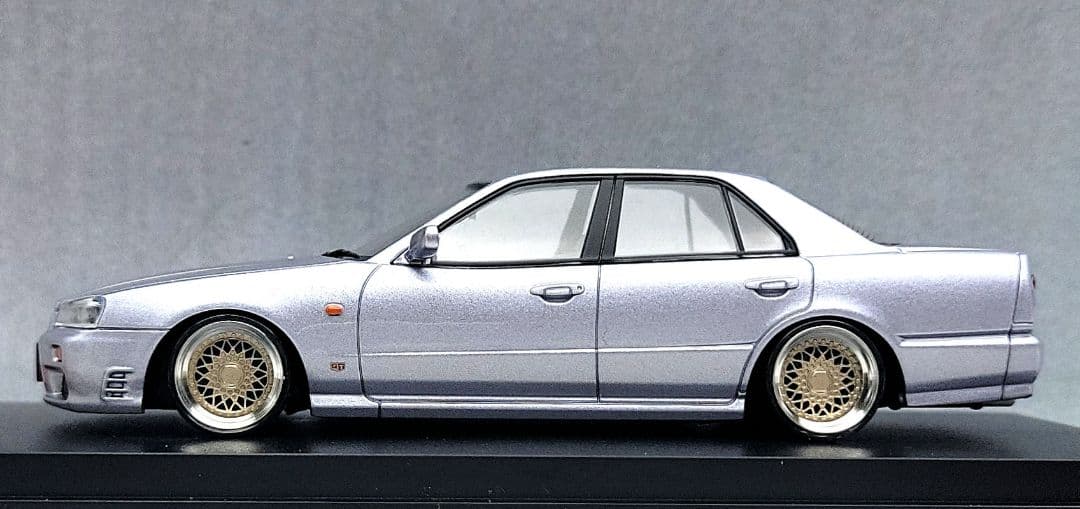1/43　スカイライン改　25GT-X　R34　SSR-RS　アルミ製　深リム