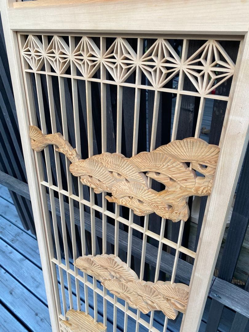 欄間　組子細工　建具　古民家　4枚セット